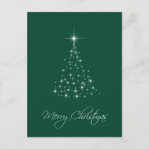 Green Tree of Lights Postcard