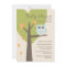 Green Tree Orange Leaves Blue Owl Fall Baby Shower