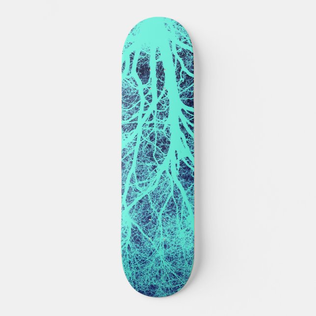 Green tree silhouette skateboard (Front)