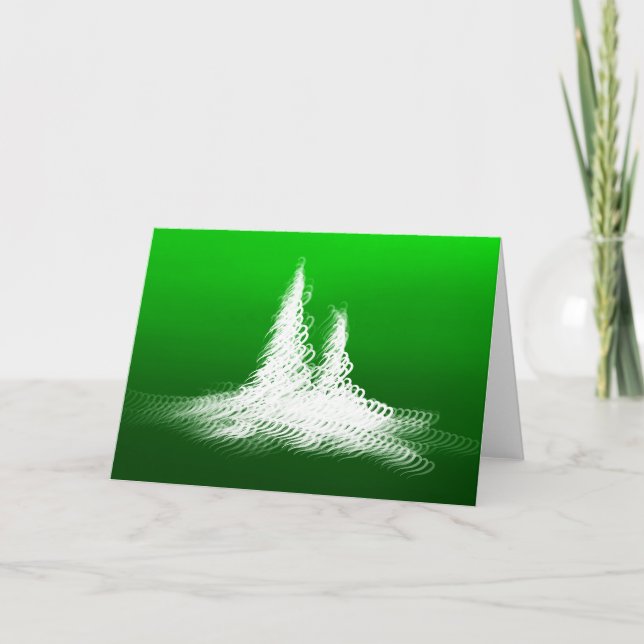 Green Trees 2025 - Carte Noël/Fête (Devant)