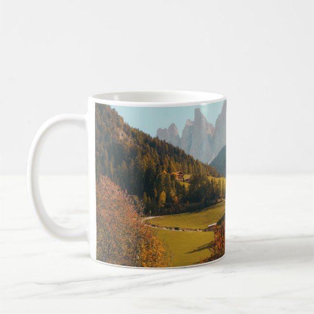 GREEN TREES AND GRASS FIELD COFFEE MUG (Left)
