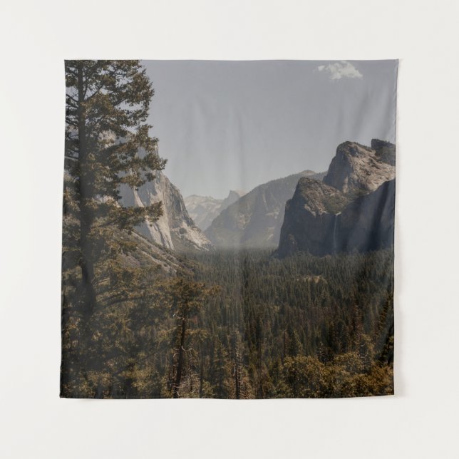 GREEN TREES NEAR MOUNTAIN DURING DAYTIME TAPESTRY (Front)