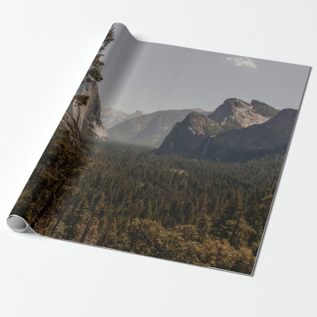 GREEN TREES NEAR MOUNTAIN DURING DAYTIME WRAPPING PAPER (Unrolled)