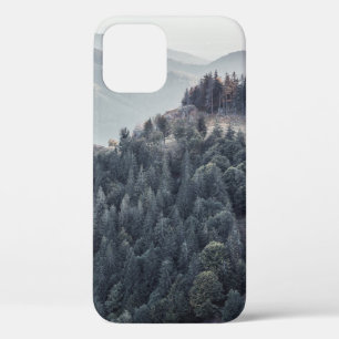 GREEN TREES ON MOUNTAIN iPhone 12 CASE