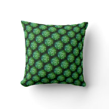 "Green Trellis"Throw Pillow