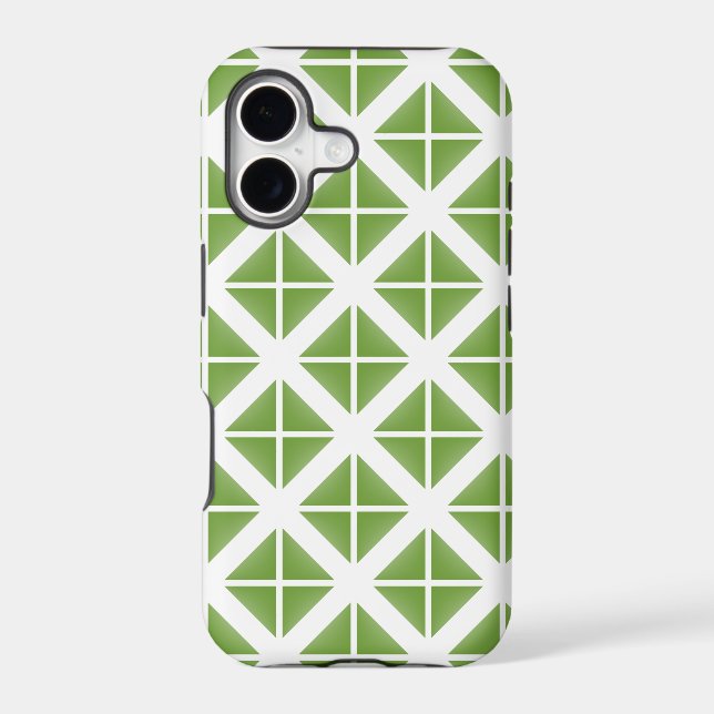 Green Trendy Triangle Pattern (Back)