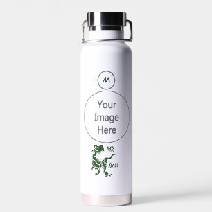 Green Trex the Boss Dino Water Bottle
