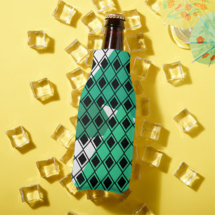 Green Triangle Harlequin Bottle Cooler