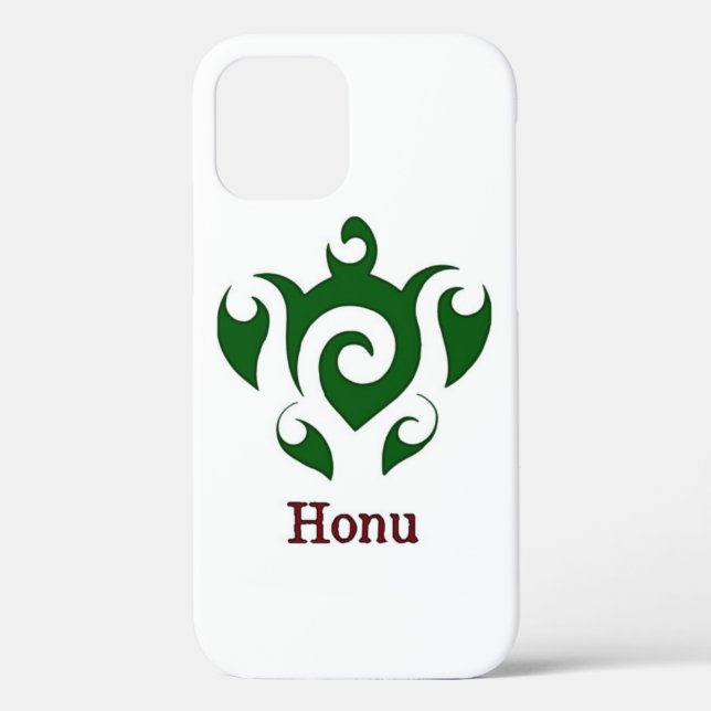 Green Tribal Hawaiian Sea Turtle Case-Mate iPhone  Case (Back)