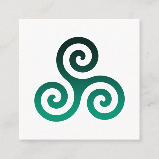 Green Triskele Enclosure Card (Front)