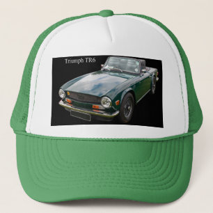 Green Triumph TR6 Classic Sports Car Trucker Hat