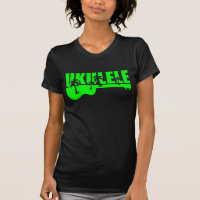 green tropical hawaiian uke ukulele design