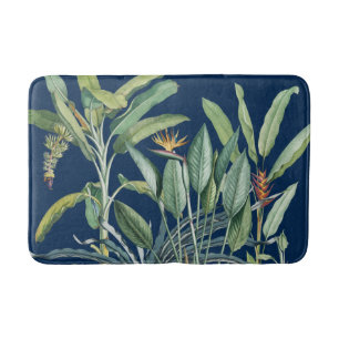 Green Tropical Jungle Banana Tree Strelitzia Bath Mat