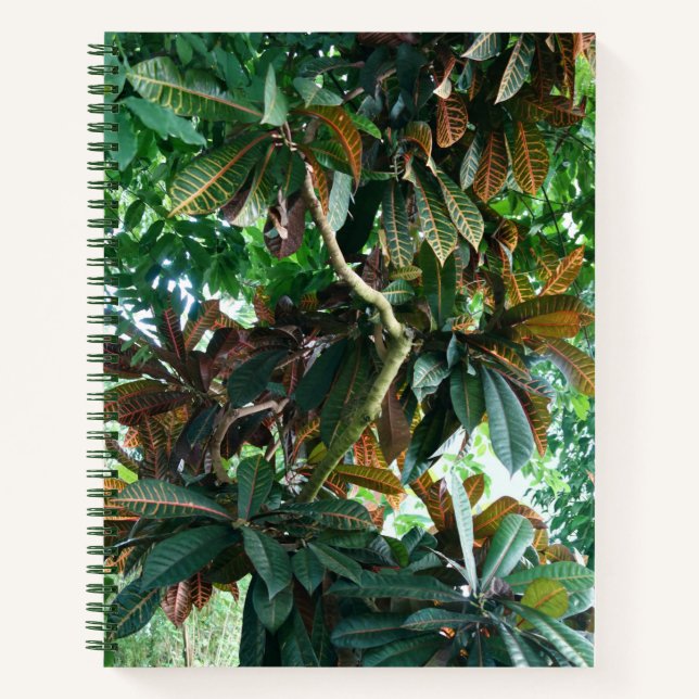Green Tropical Jungle Notebook (Front)
