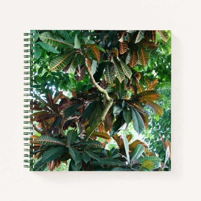 Green Tropical Jungle Notebook (Front)