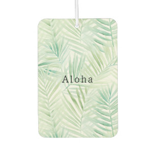 Green Tropical Leaves Aloha Air Freshener