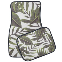 Green tropical leaves