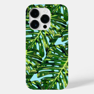 Green Tropical Leaves iPhone Case