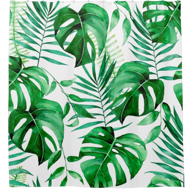 Green tropical leaves pattern (Front)