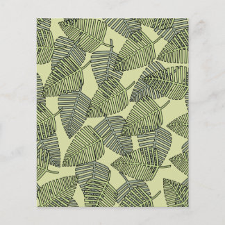 Green Tropical Leaves Pattern.