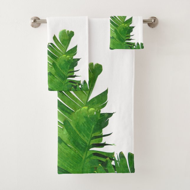 Green Tropical Palm Banana Feuilles (En situation)