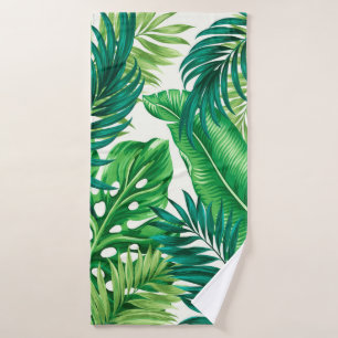 Green Tropical Palm Banana Monstera Feuille