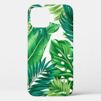 Green Tropical Palm Banana Monstera Leaves