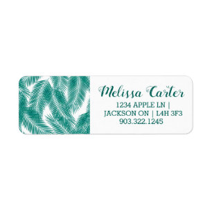 Green Tropical Palm Leaves Pattern