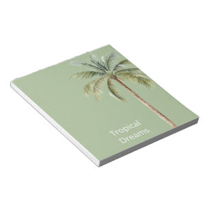Green Tropical Palm Tree Notepad