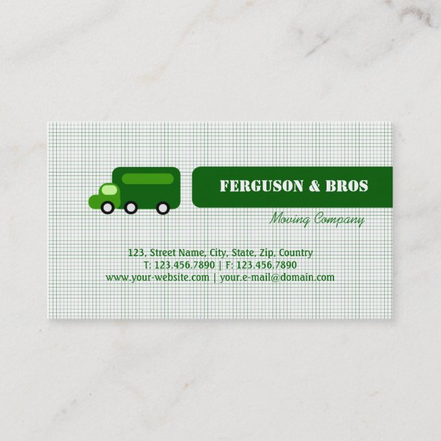 Green Truck Business Card (Front)