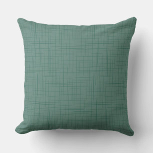 green turquoise abstract textured with strokes pat outdoor pillow