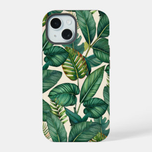 Green & Turquoise Palm Monstera Tropical Feuille M