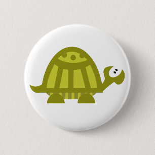 Green Turtle 2 Inch Round Button