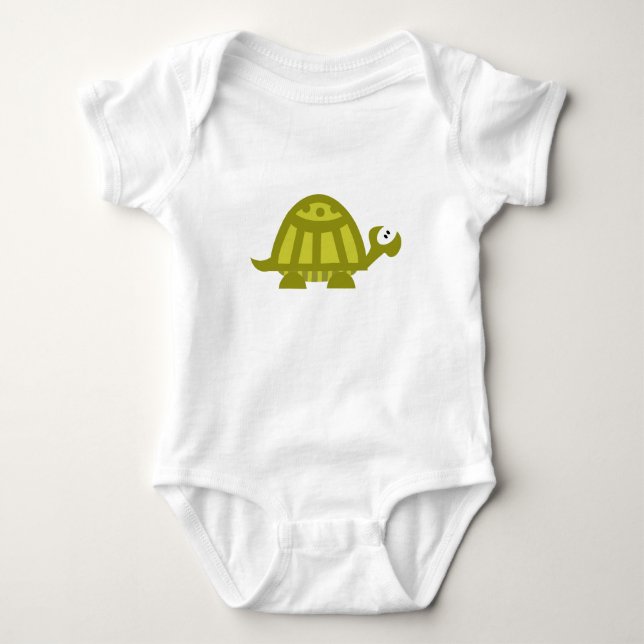 Green Turtle Baby Bodysuit (Front)