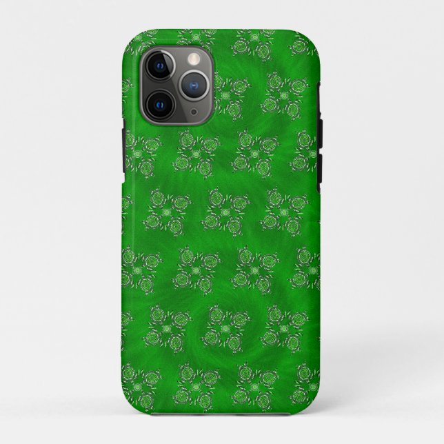 Green Turtle Dot Art,   Case-Mate iPhone Case (Back)