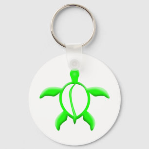 green turtle keychain