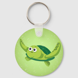 Green Turtle Keychain