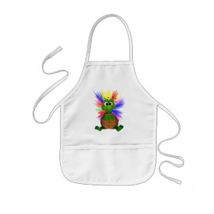 Green Turtle Kids Apron