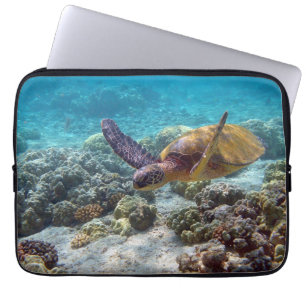 Green Turtle Laptop Sleeve