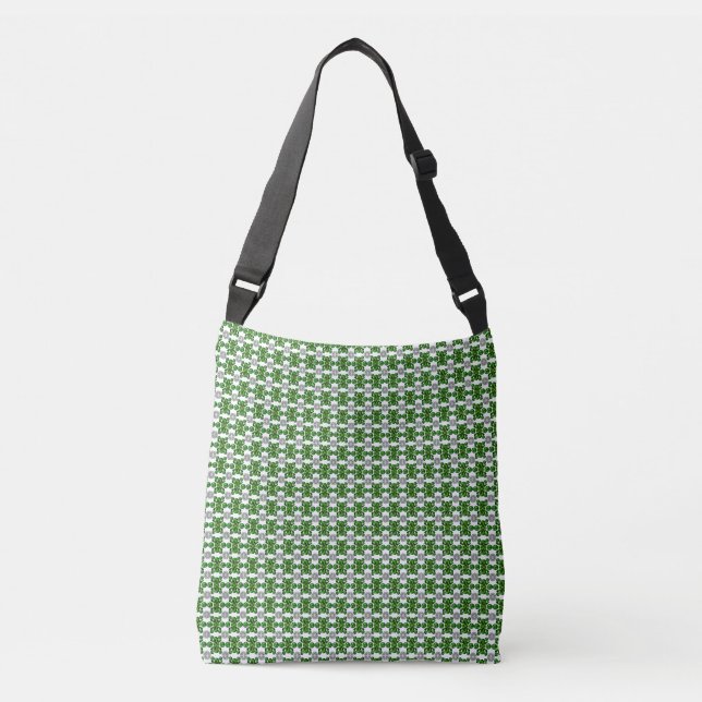 Green Turtle Pattern Crossbody Bag (Front)