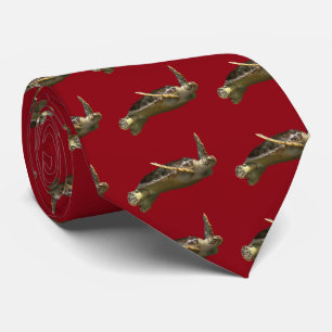 Green turtle tie