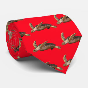 Green turtle tie