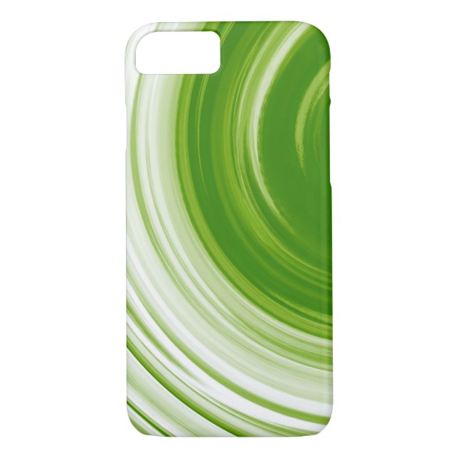 Green Twist Abstract Background Case-Mate iPhone Case (Back)