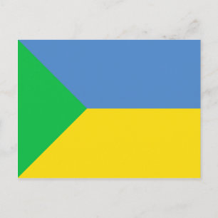 Green Ukraine, Ukraine flag Postcard