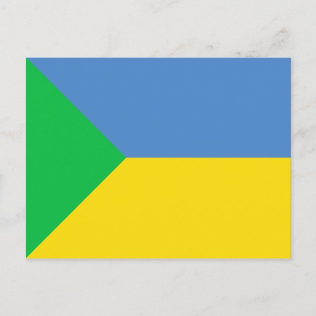 Green Ukraine, Ukraine flag Postcard (Front)