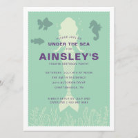 Green Under the Sea Mermaid Birthday