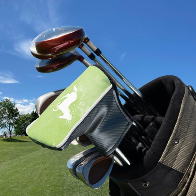 Green Unicorn Personalized Golf Head Cover (Green Unicorn Personalized Golf Head Cover)