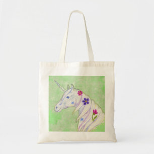 Green Unicorn tote bag