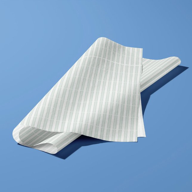 Green unique stripes tissue paper (Creator Uploaded)