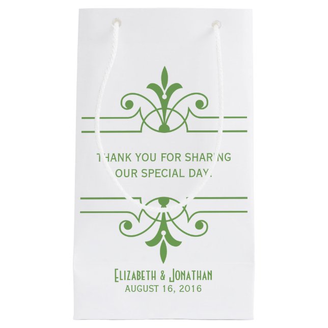 Green v2 Fancy Ornamental Gift Bag (Front)